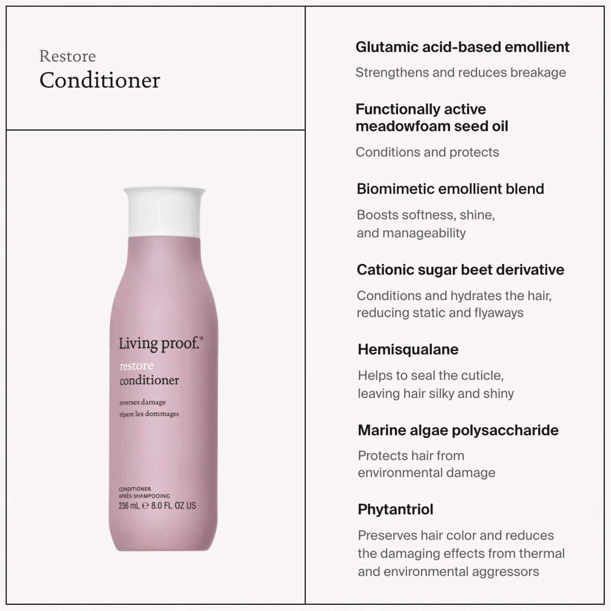 Living Proof Restore Conditioner, 236ml