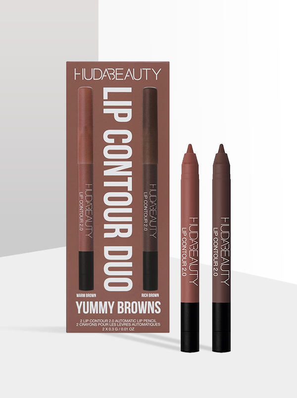 HUDA BEAUTY Yummy Browns Lip Contour Duo