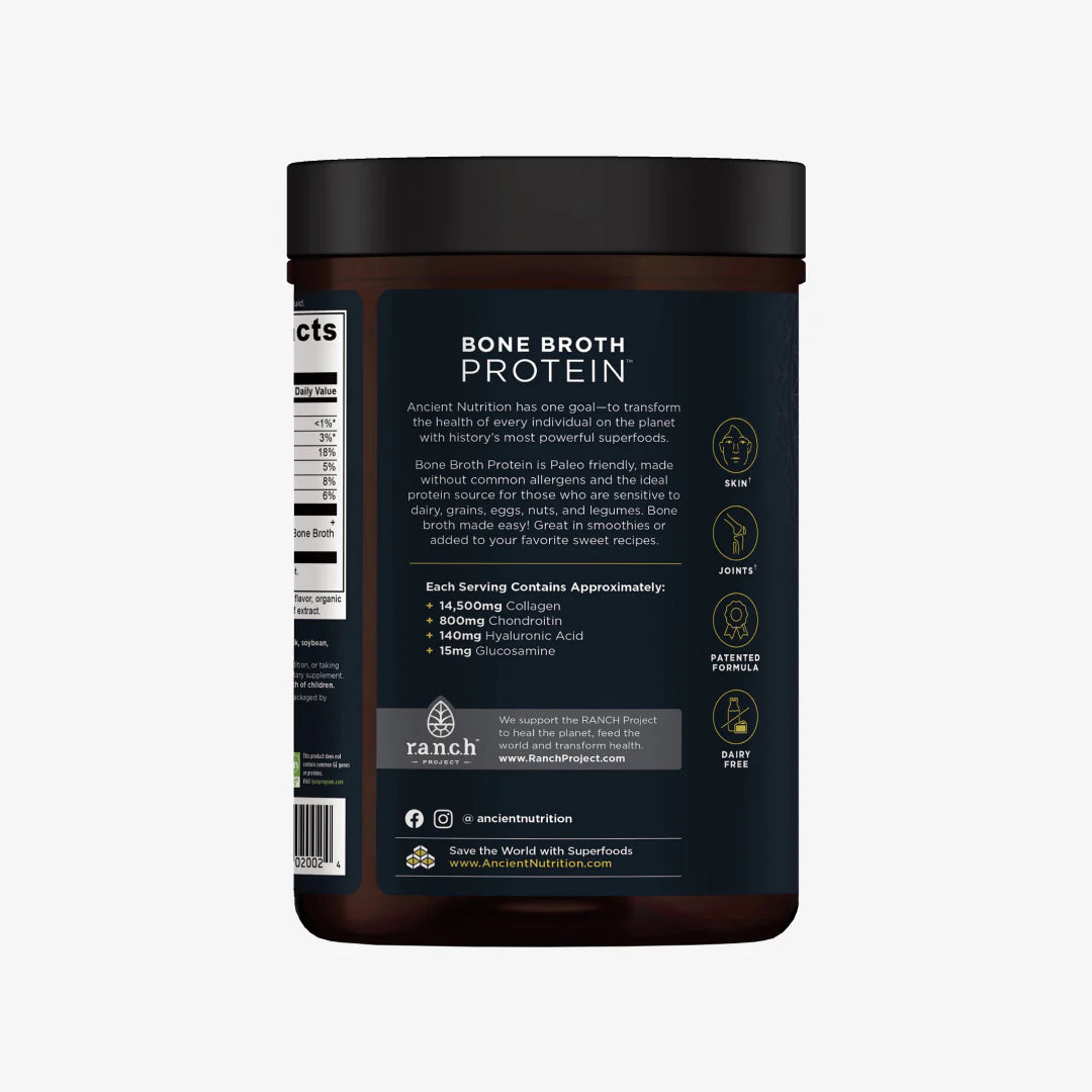 ANCIENT NUTRITION Bone Broth Protein- Chocolate