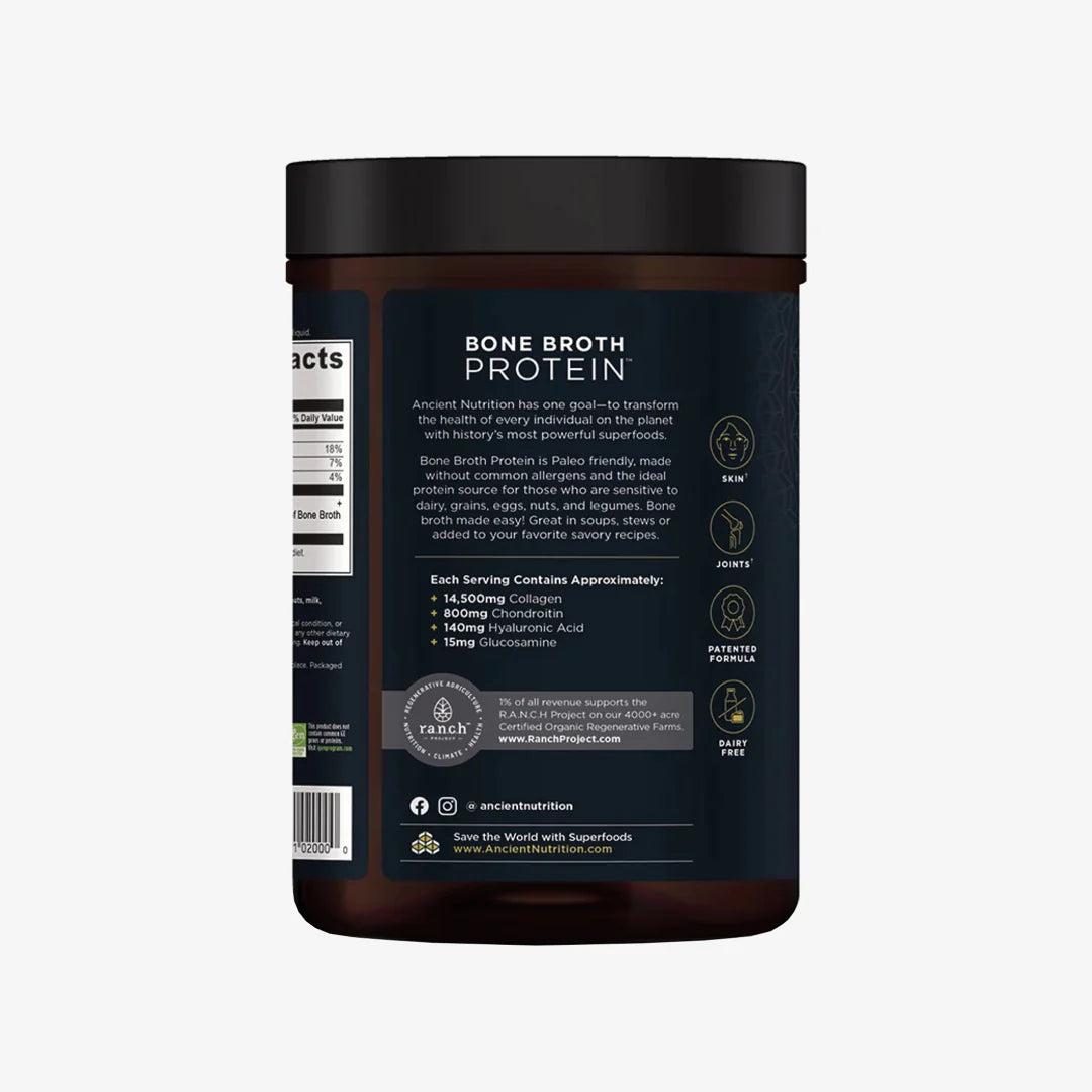 ANCIENT NUTRITION Bone Broth Protein- Pure