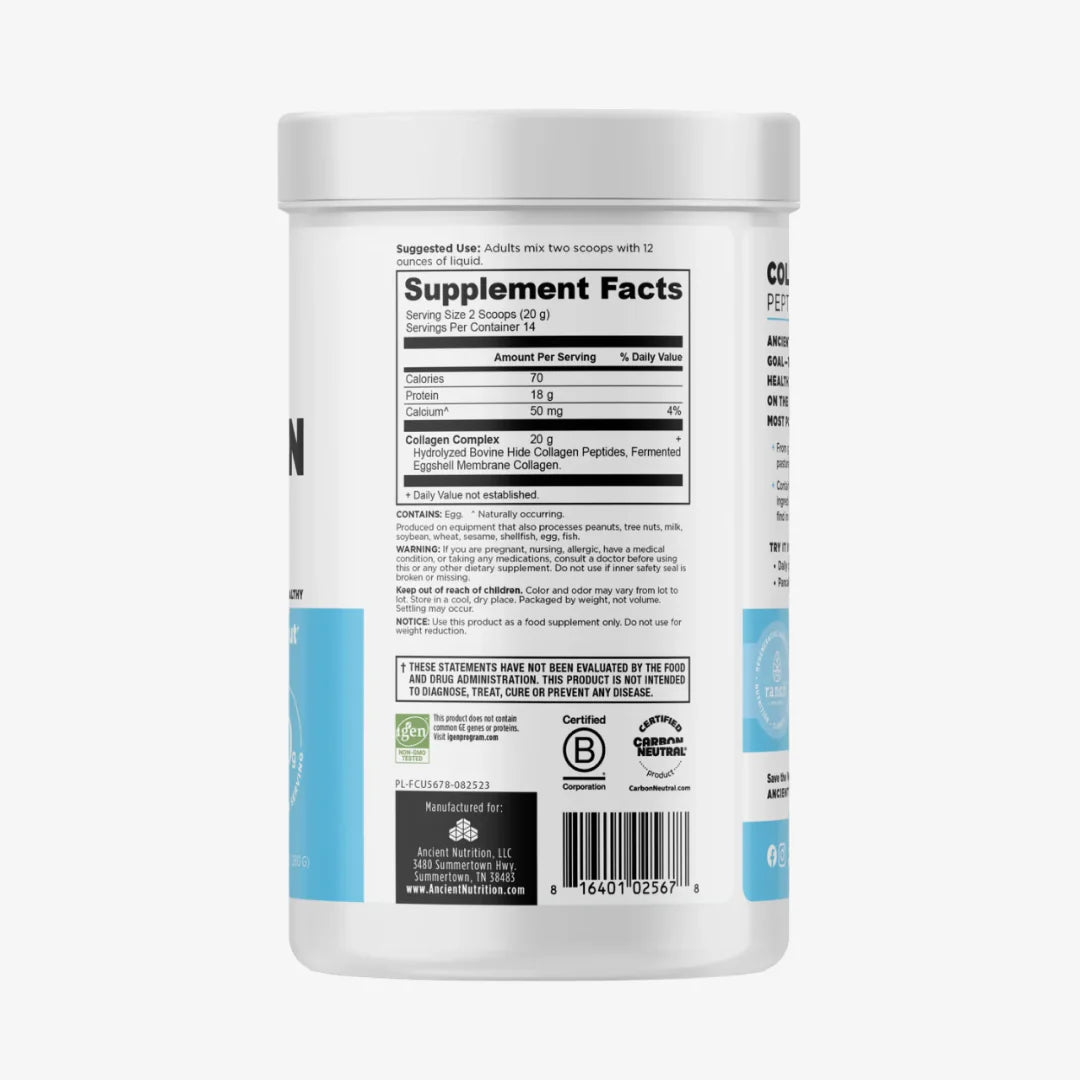 ANCIENT NUTRITION Collagen Peptides Protein- Unflavoured