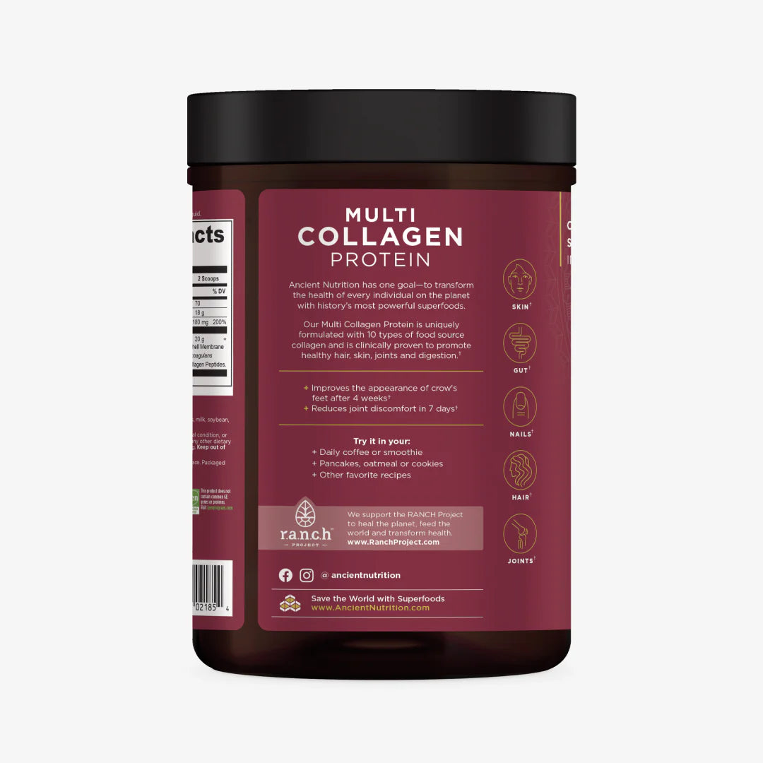 ANCIENT NUTRITION Multi Collagen Protein- Vanilla