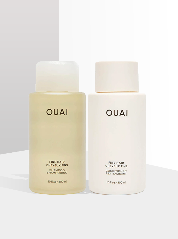 OUAI Fine Hair Shampoo and Fine Hair Conditioner Bundle