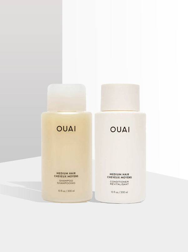 OUAI Medium Hair Shampoo and Medium Hair Conditioner Bundle